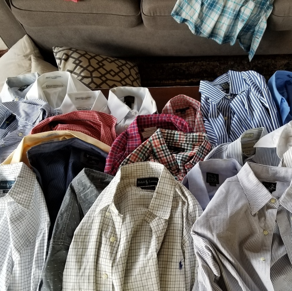 Lot of Men's Dress Button down Shirts